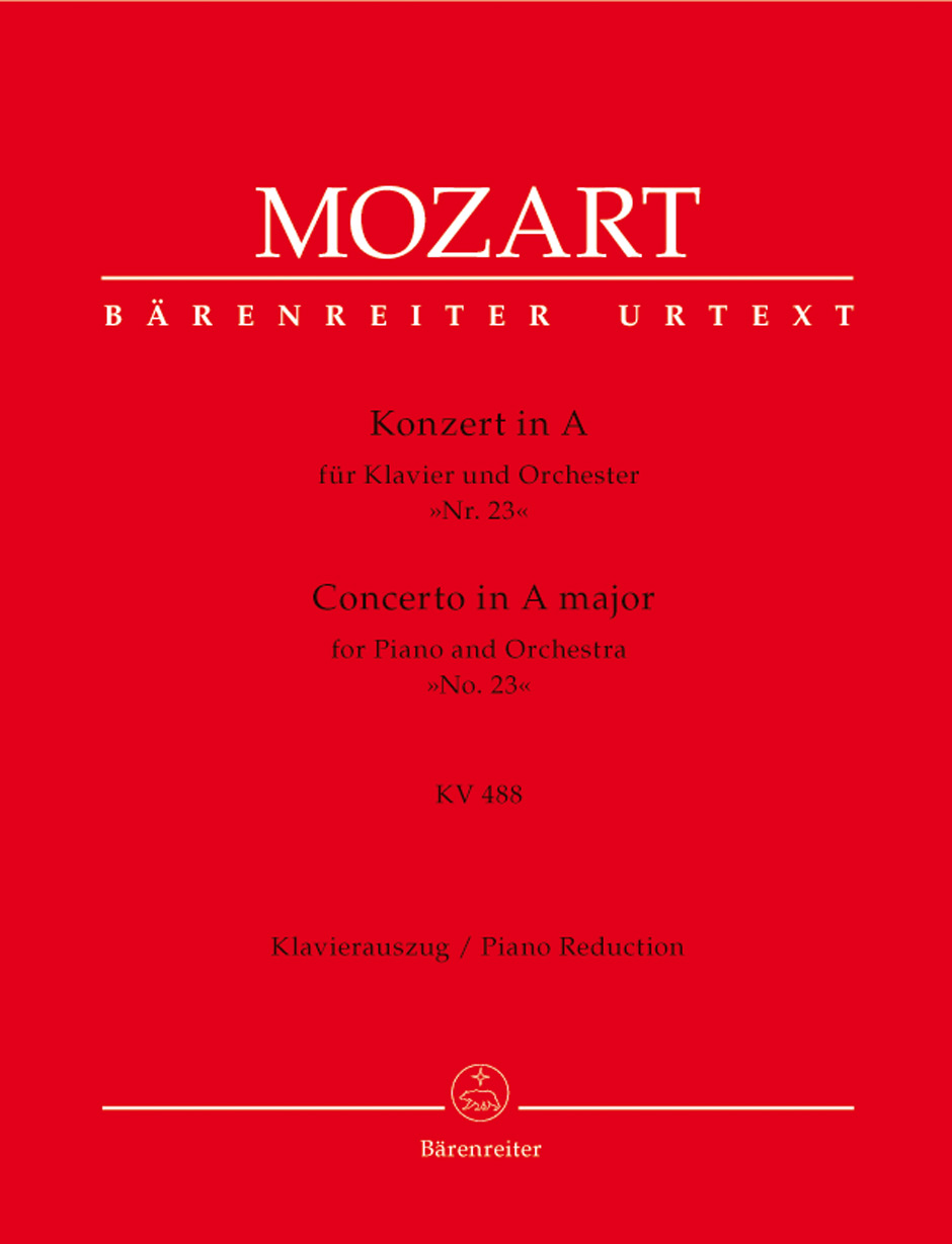 W. A. Mozart : Concerto for Piano no. 23 in A major K. 488