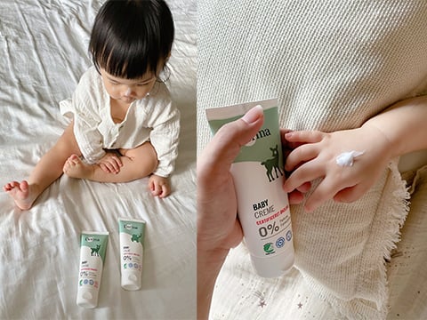 Derma護膚霜不添加矽靈，質地清爽好推嬰幼兒乳液