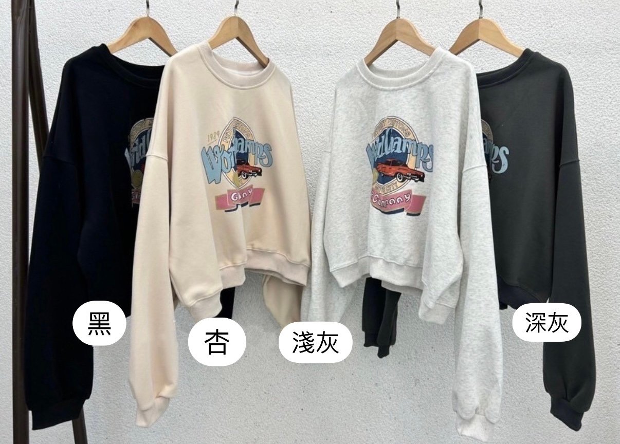 ✿全新選物✿ {A018}質感汽車短版大學tee