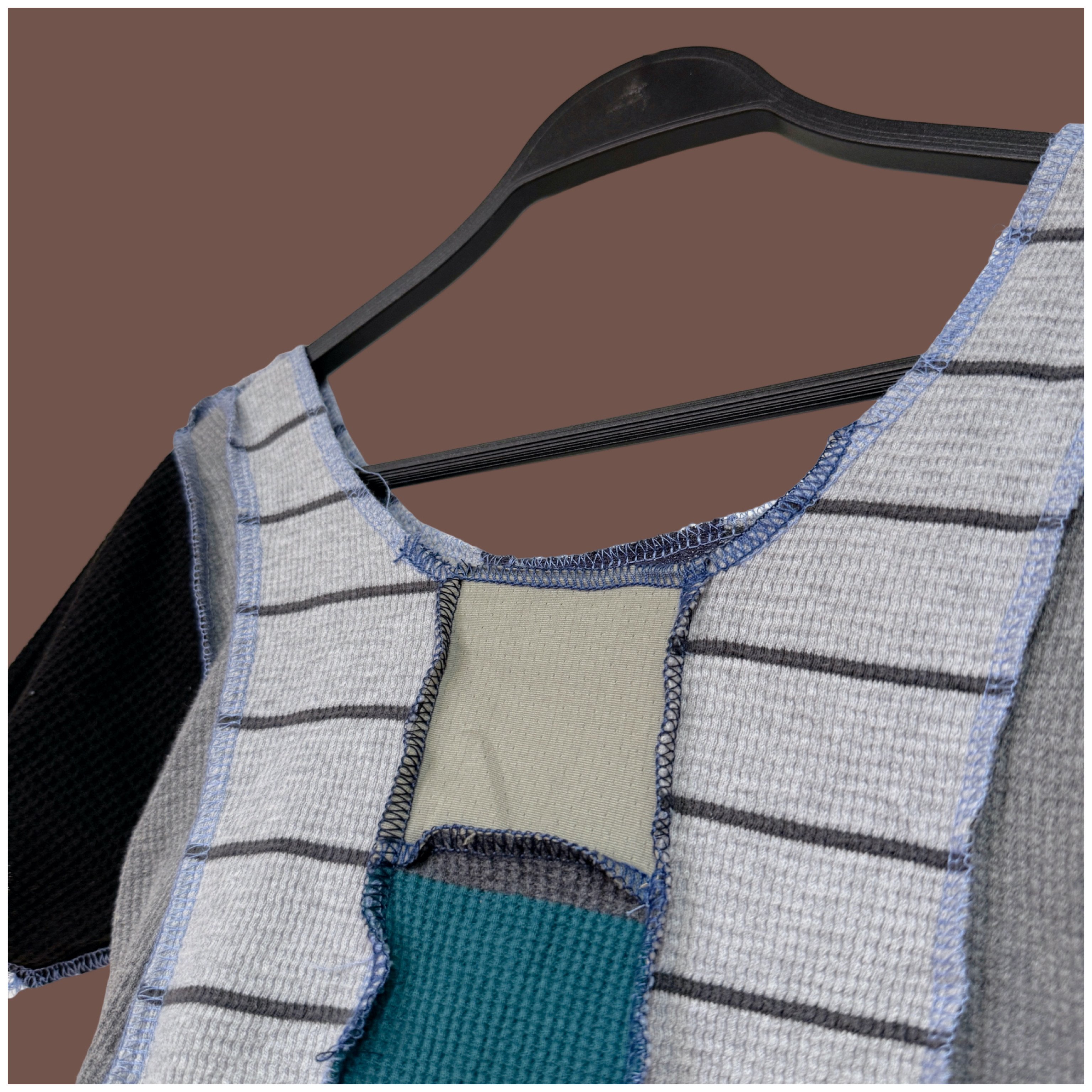 ✿眨眼有電✿ {M0152} 多款_4面穿拷克車邊拼色短版上衣