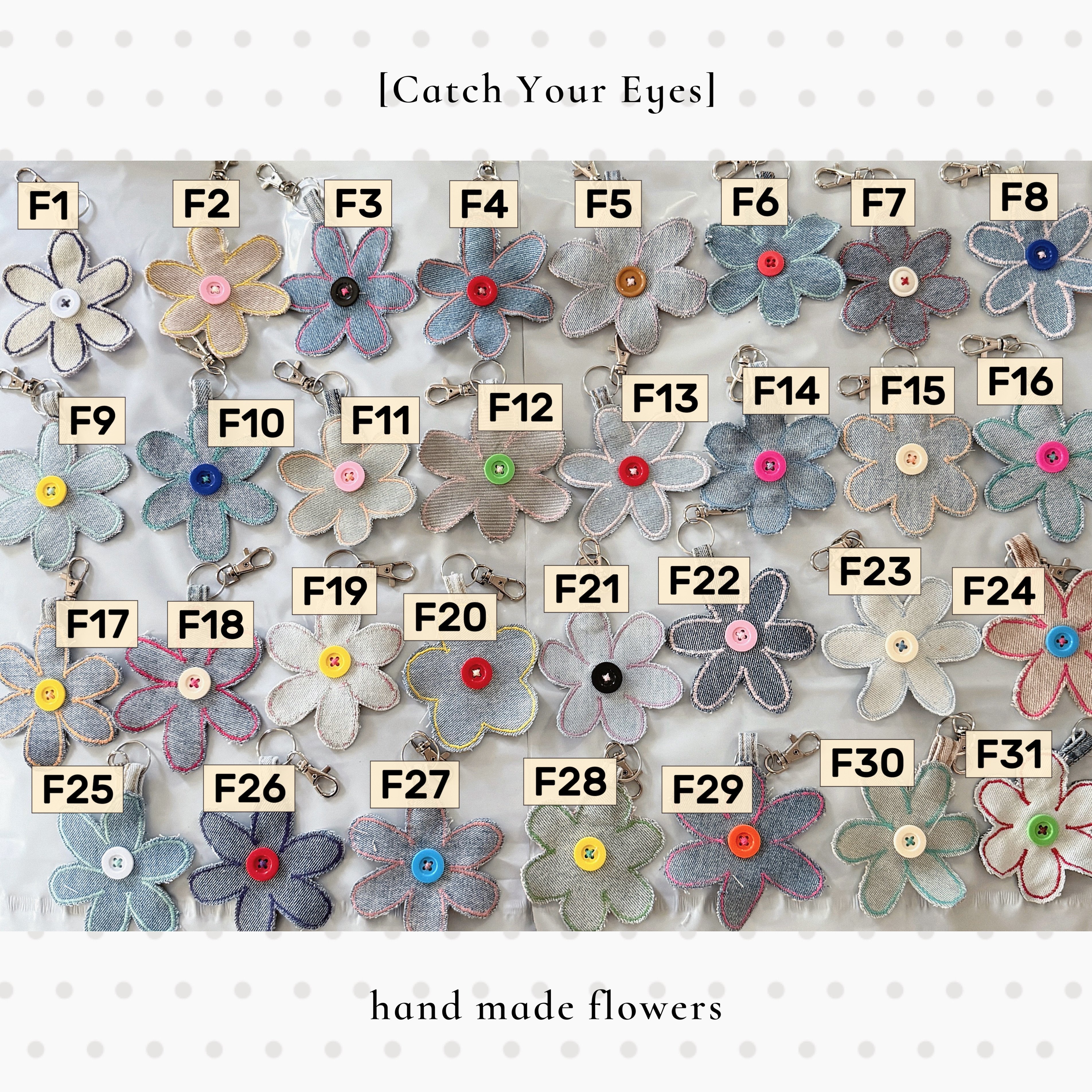 ✿眨眼有電✿ {M0199} 手工花花吊飾/配件