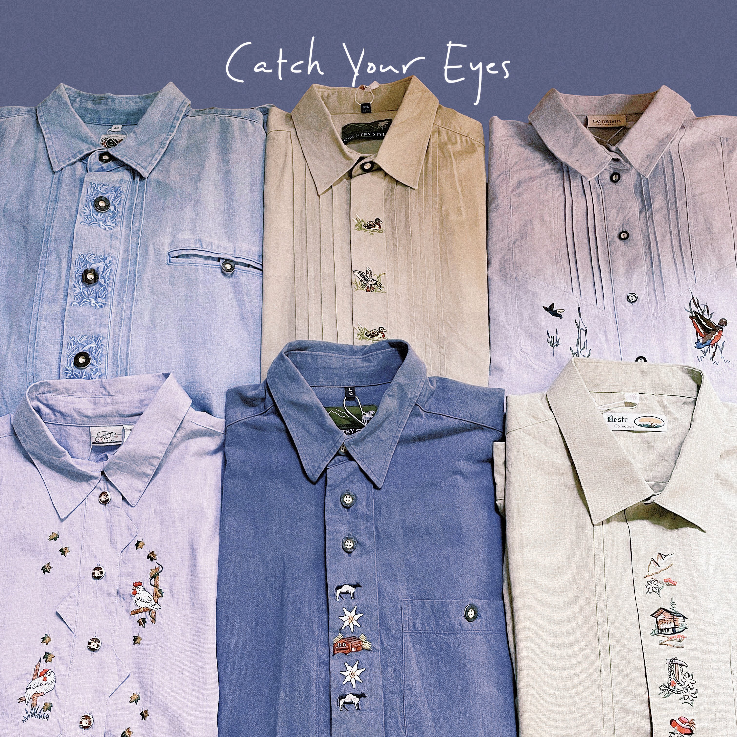 ✿眨眼有電✿ {K0098}  多款巴伐利亞傳統刺繡襯衫