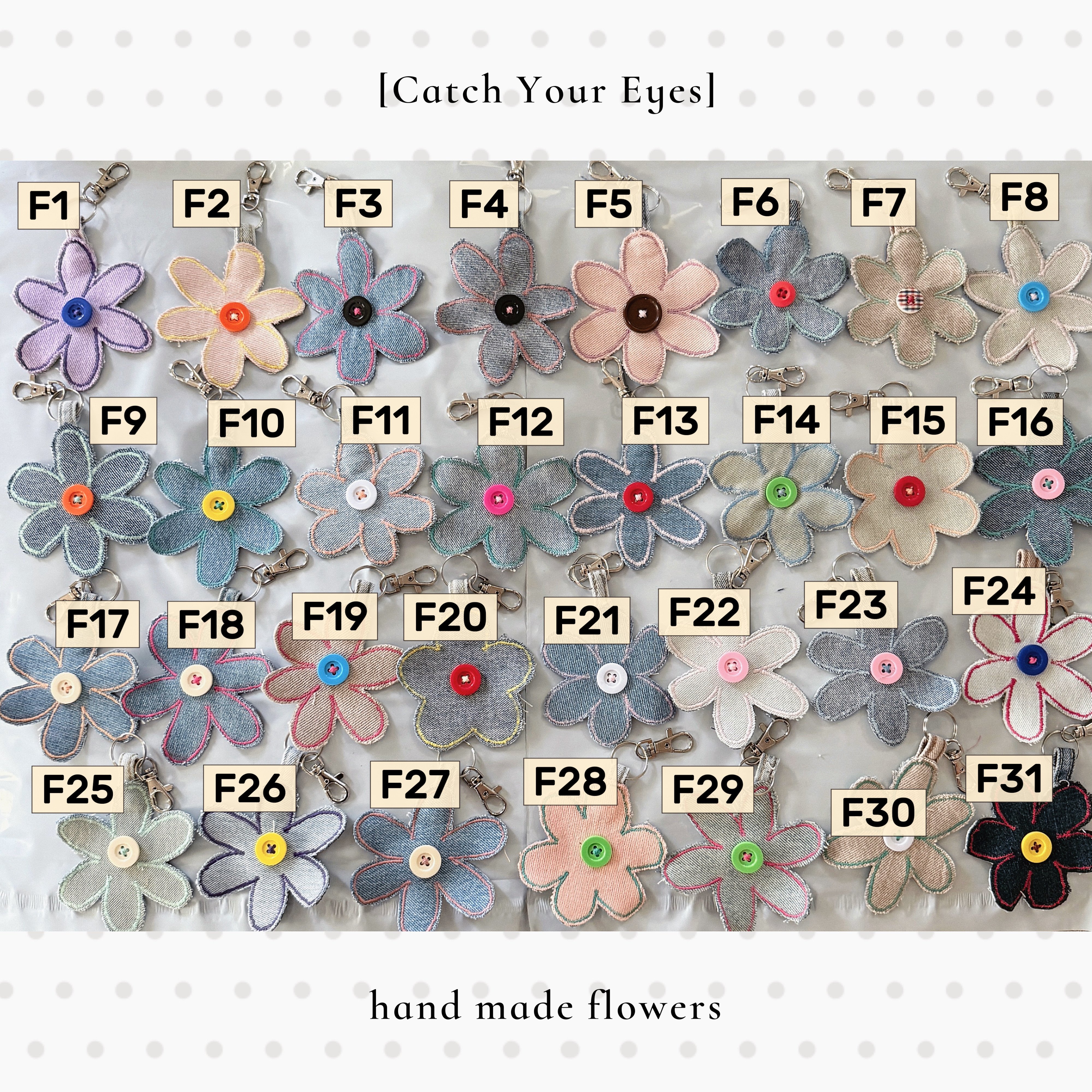 ✿眨眼有電✿ {M0199} 手工花花吊飾/配件