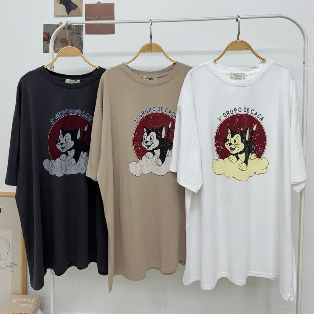 ✿全新選物✿ {A016} 夏日必備！長版側小開岔寬鬆T-shirt(現貨)