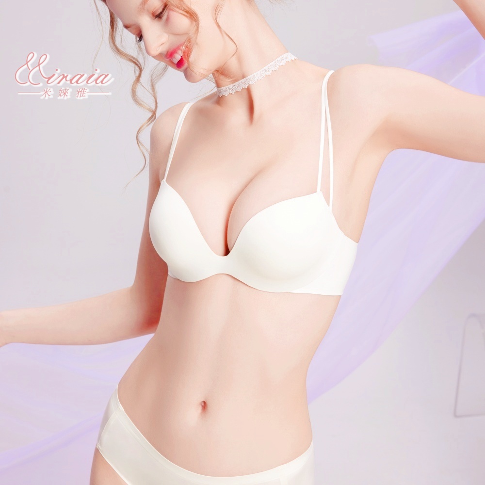 【Miraia米婡雅】圓球杯零著感無痕內衣(軟鋼圈內衣、24HR無感、集中聚攏)