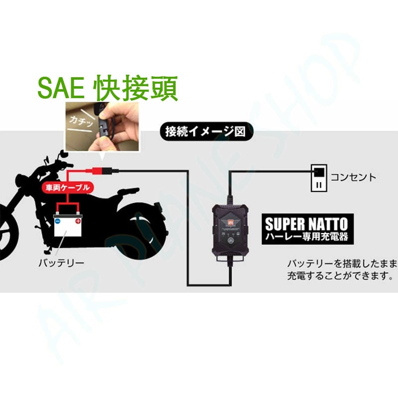 凱旋重機充電線 SAE快速接頭 機車電瓶充電 12V充電