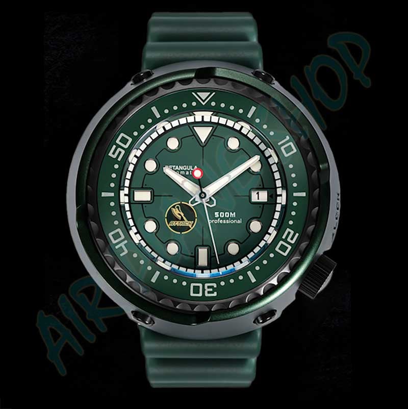 薩克鮪魚罐頭 潛水機械錶  SEIKO精工 機械機芯 NH35 NH36 RETANGULA