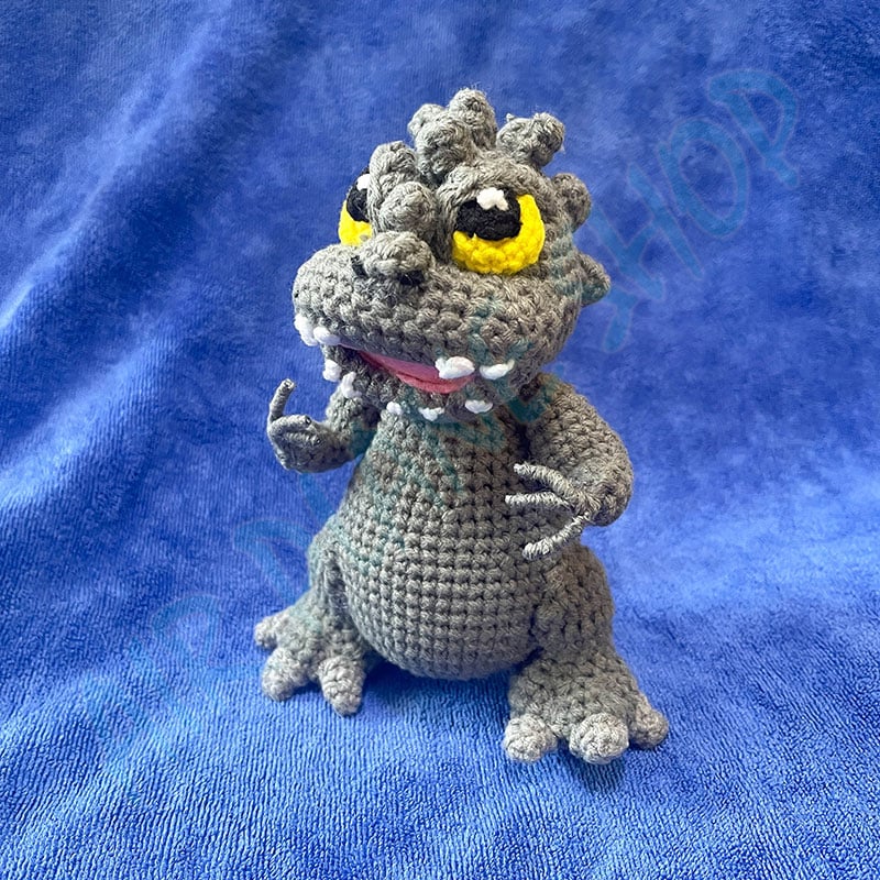 godzilla哥吉拉鑰匙圈 哥吉拉吊飾 手工編織 客製化禮物