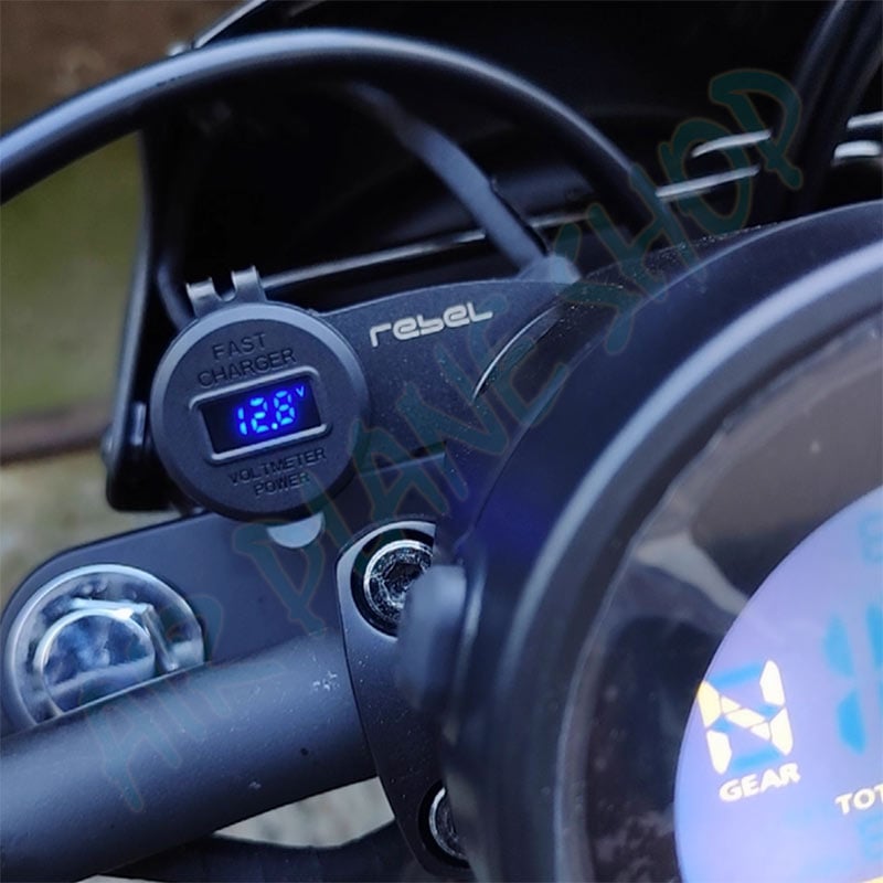Rebel500充電座 Rebel500電壓錶 Rebel500手機座充電