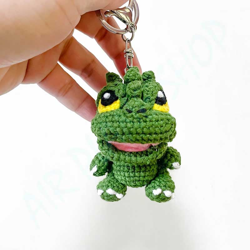 哥吉拉鑰匙圈 哥吉拉吊飾 手工編織 客製化禮物 godzilla