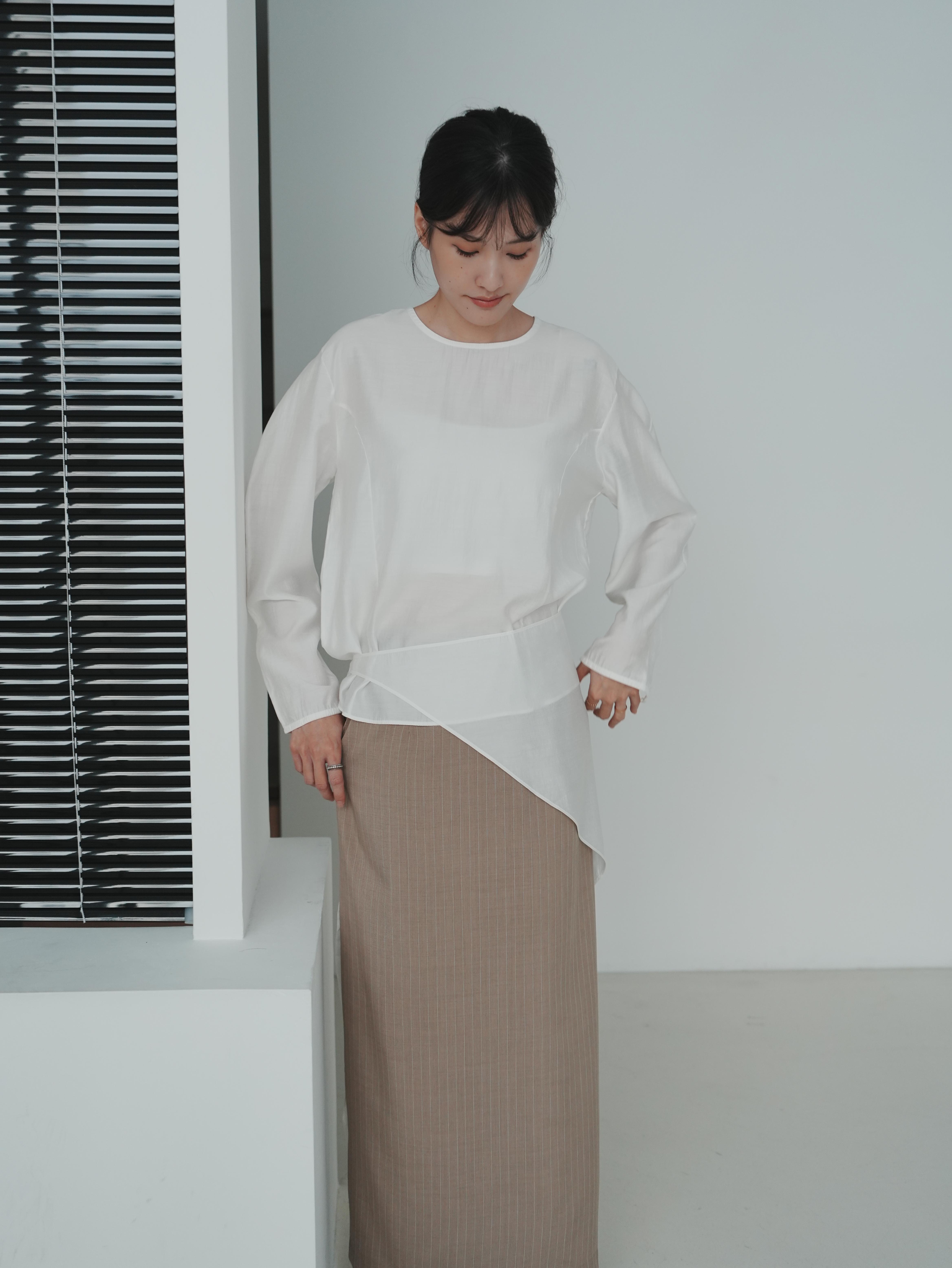 V05 細緻簡約上衣(附綁帶)