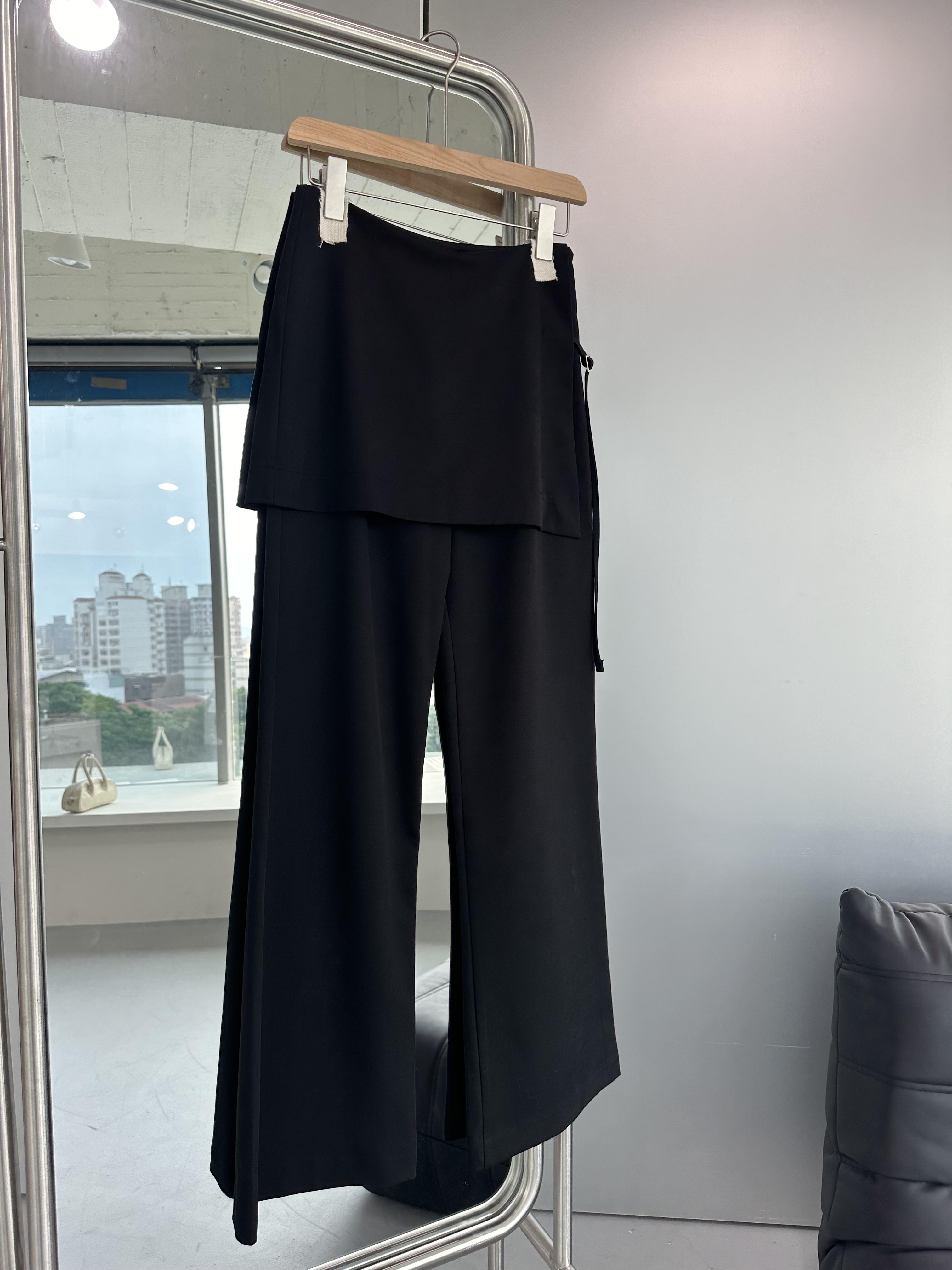 T12 偽兩件裙擺西裝褲