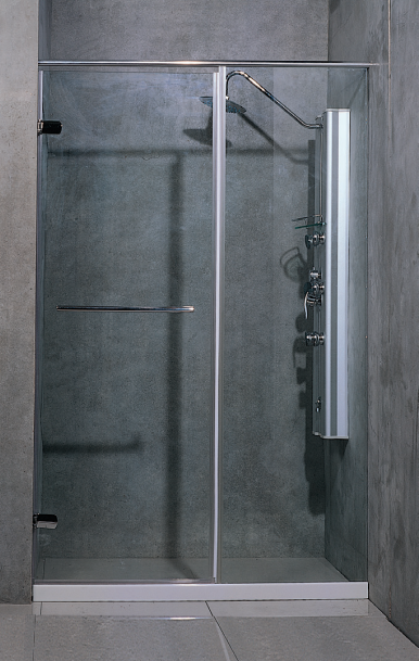 無框一字單門外開淋浴門 67319