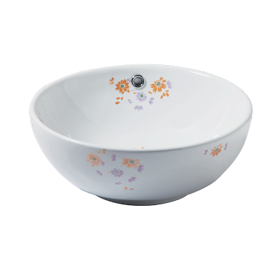 花彩圓形立體盆 23021