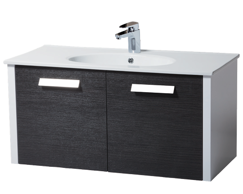 單元瓷盆浴櫃組25113-100(鋁把)