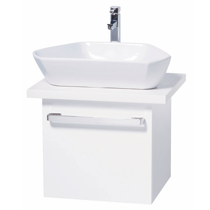 單門浴櫃+六邊形立體盆組