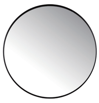 圓形鋁框鏡 黑色 73270