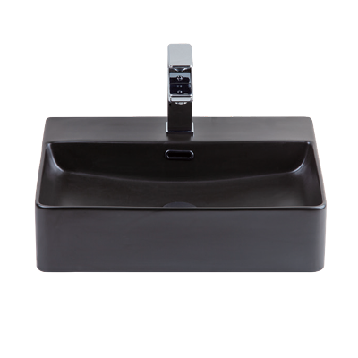 黮黑方形立體盆 23180