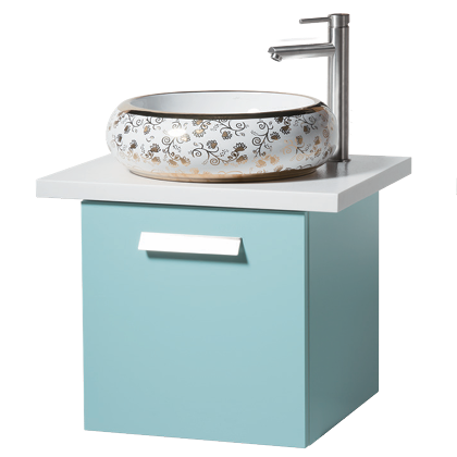 立體盆單門浴櫃組 23019