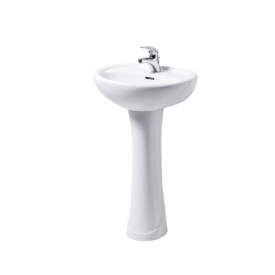 單孔掛壁面盆附長腳 21106