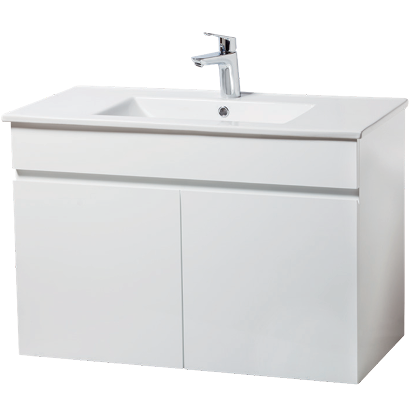 單元瓷盆浴櫃組25104-90(斜把)