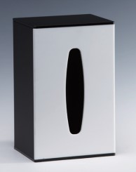 直掛抽取式壓克力衛生紙盒-黑白 5mm 72027