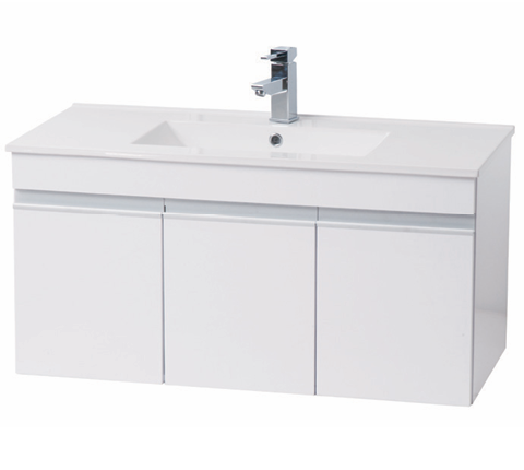 單元瓷盆浴櫃組25104-100(鋁把)