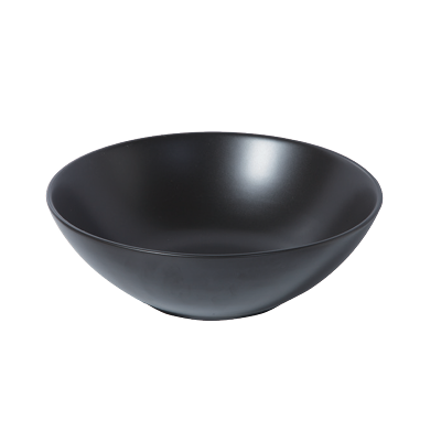 黮黑圓形立體盆 23024