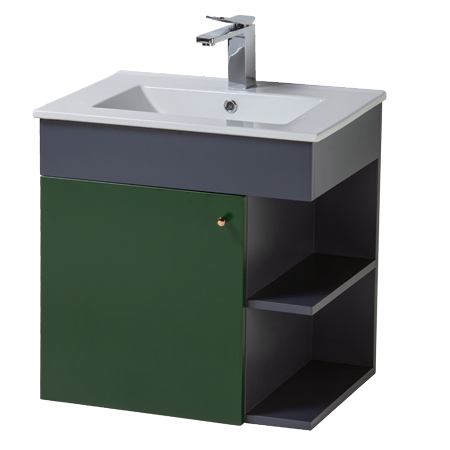 訂製浴櫃 25104-60/820061-SGR (辛格綠/火山灰)