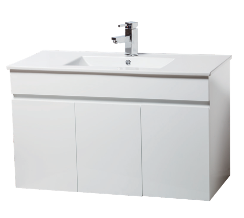 單元瓷盆浴櫃組25104-100(斜把)