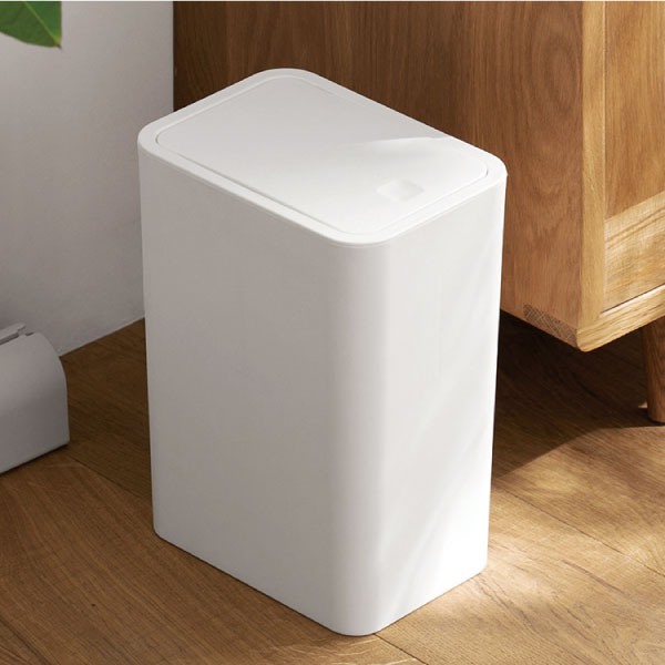 按壓式垃圾桶 (輕按彈蓋) 隱藏垃圾袋 臥室 浴室垃圾桶 彈蓋式垃圾桶 厨房垃圾桶 簡約 窄縫垃圾桶