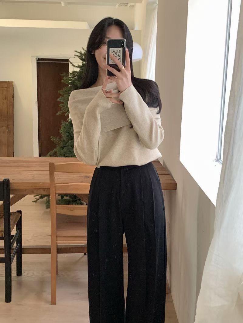 兩穿造型針織長袖T