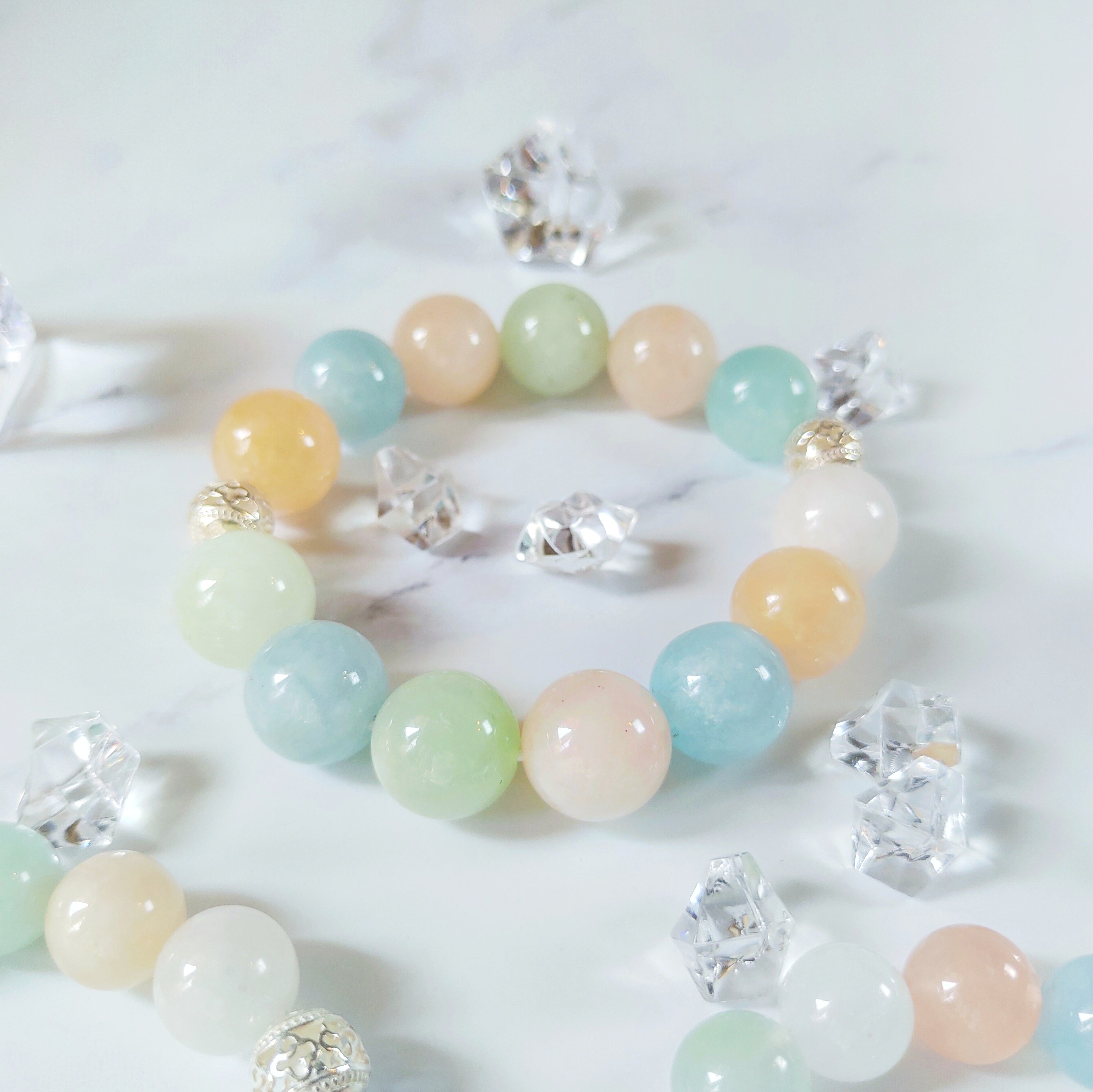 彩虹之歌 棉花糖摩根石手鍊