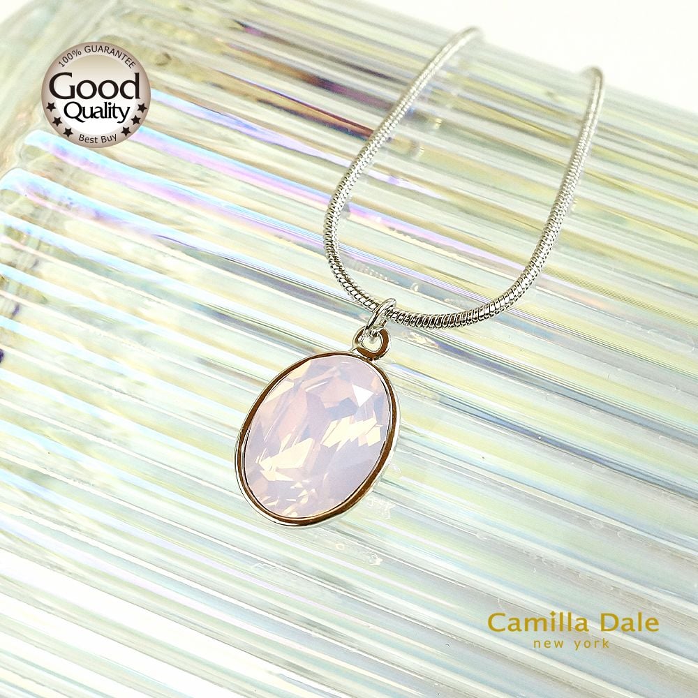 CamillaDale 玫瑰水蛋石水晶項鍊