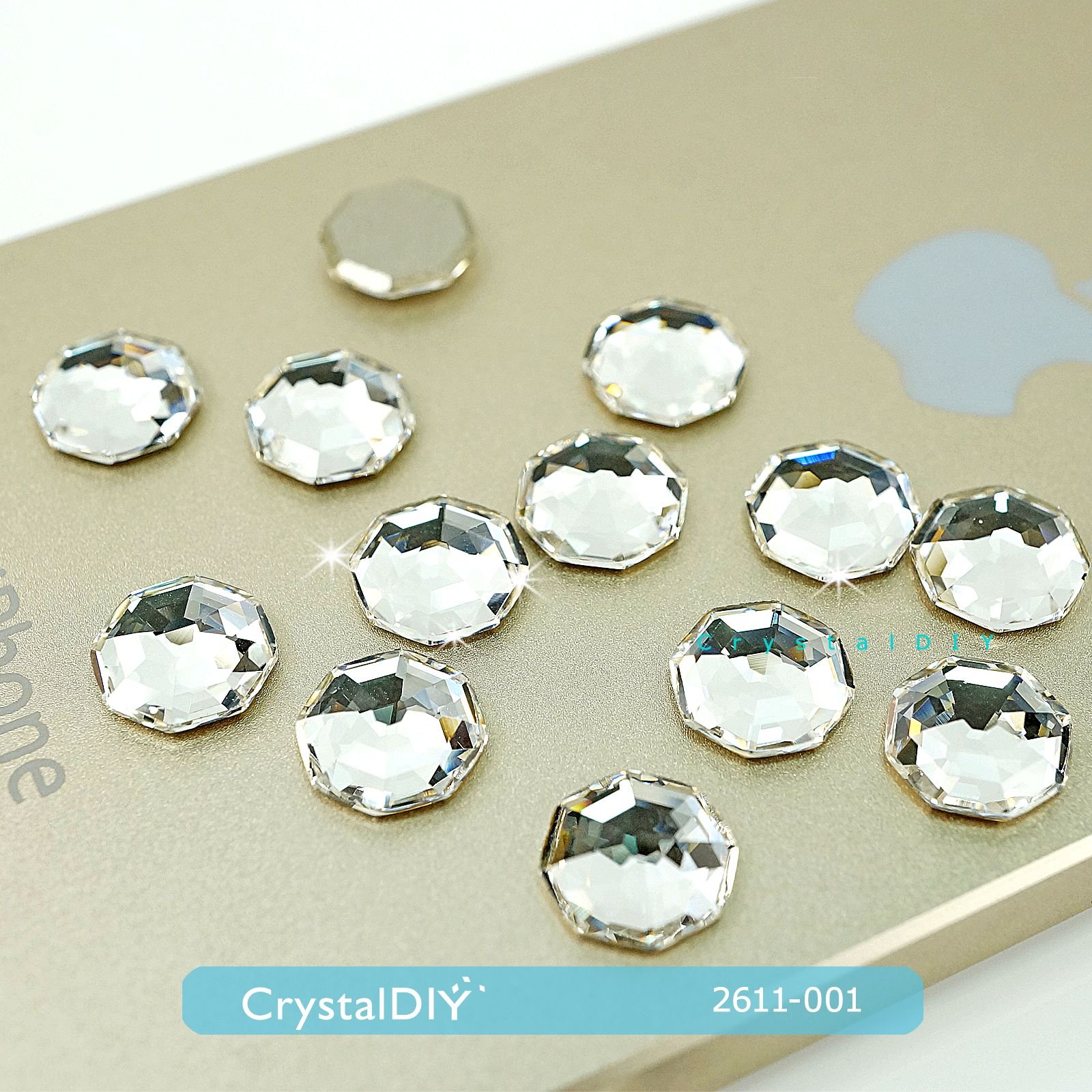 CrystalDIY奧地利水晶SW平底石#2611 Solaris Crystal (001)8mm