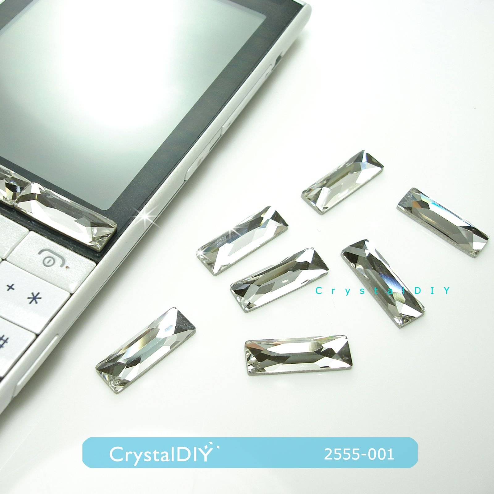 CrystalDIY奧地利水晶SW黏貼鑽#2555 細長方形