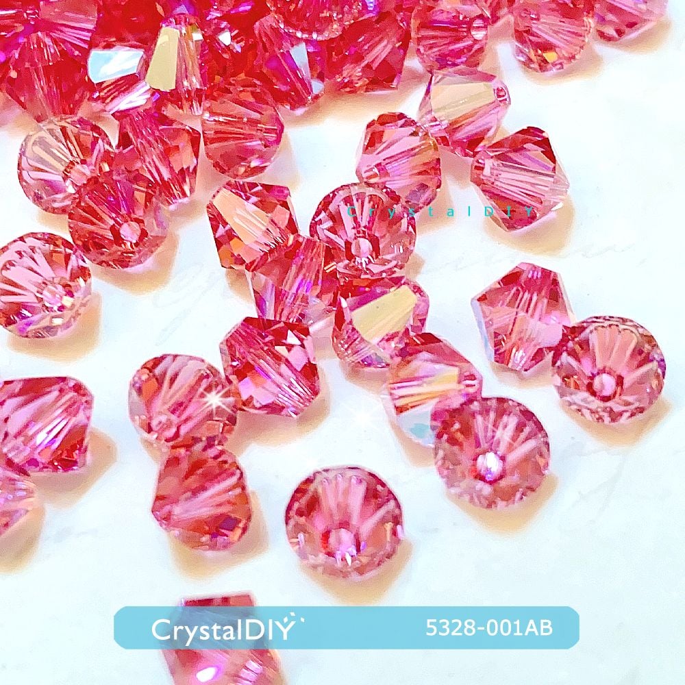 CrystalDIY奧地利水晶SW#5328串珠6mm玫瑰微光(209SHIM)