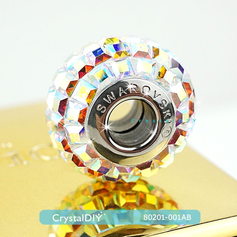 CrystalDIY奧地利水晶SW #80201方形水鑽密鑲 水晶亮彩(001AB) 15mm~美呆了~潘朵拉手鍊適用