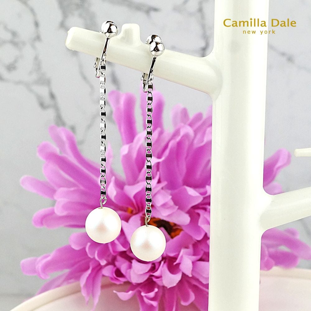 CamillaDale冬戀冰球耳環-珠月光(969)10mm