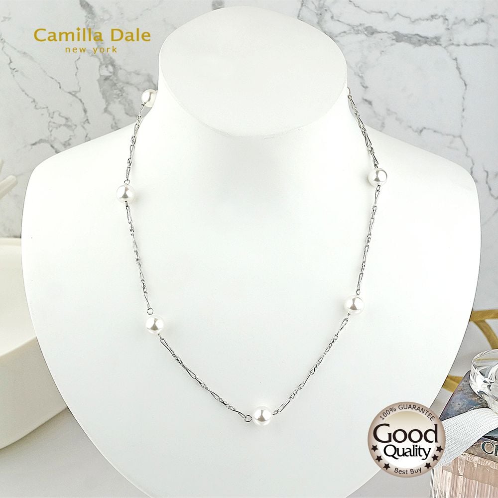 CamillaDale 冰雪點點珍珠項鍊