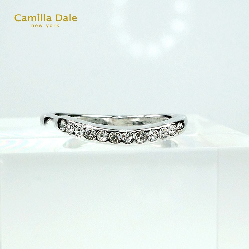 CamillaDale Dale 水飄曲線晶鑽戒指 韓製