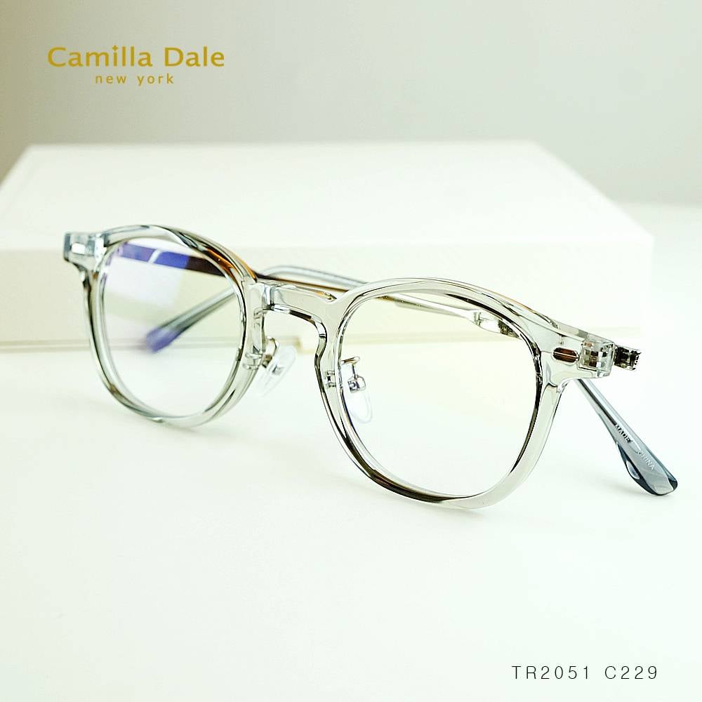 CamillaDale 韓國淡灰方形眼鏡框