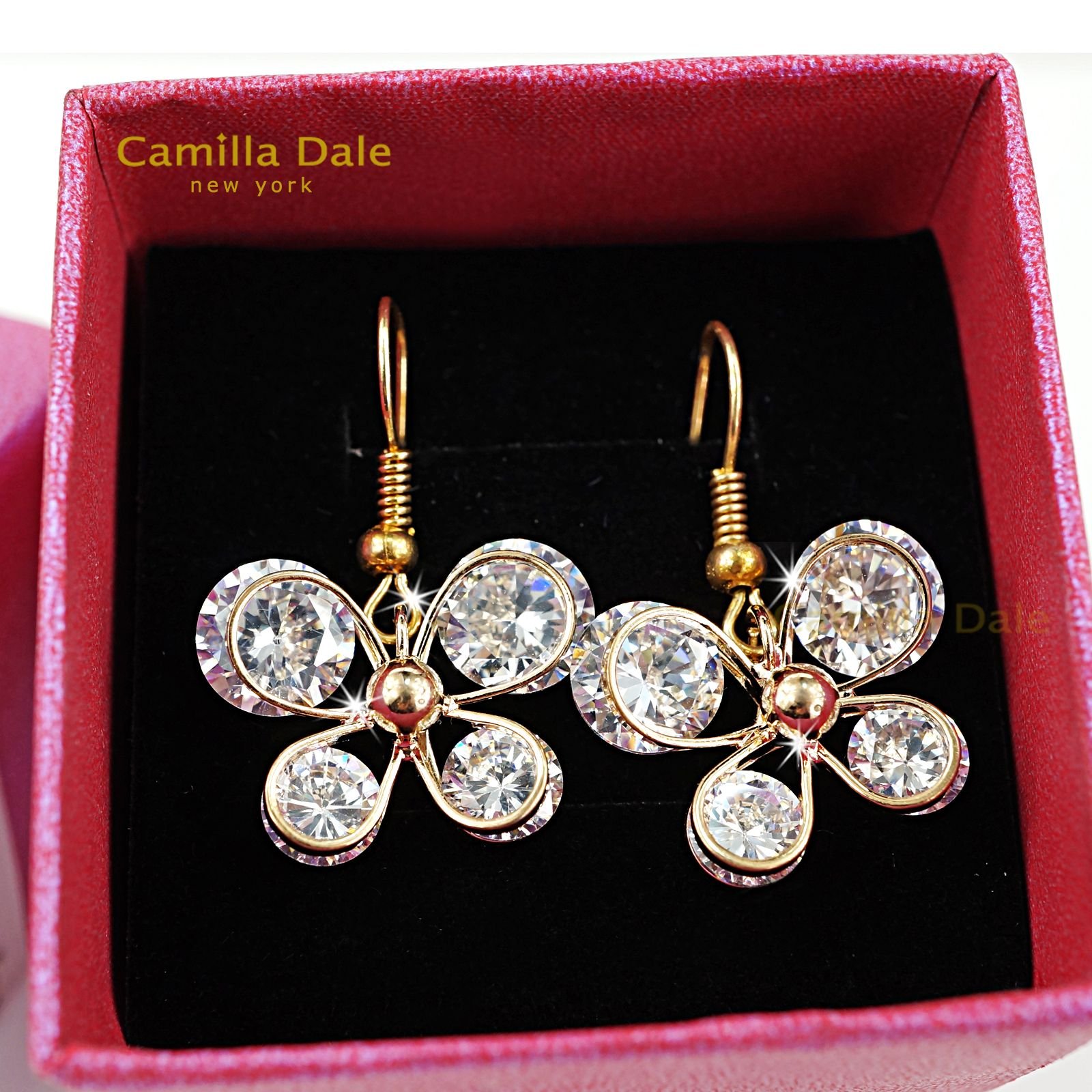 CamillaDale 花蝴蝶晶鑽耳環