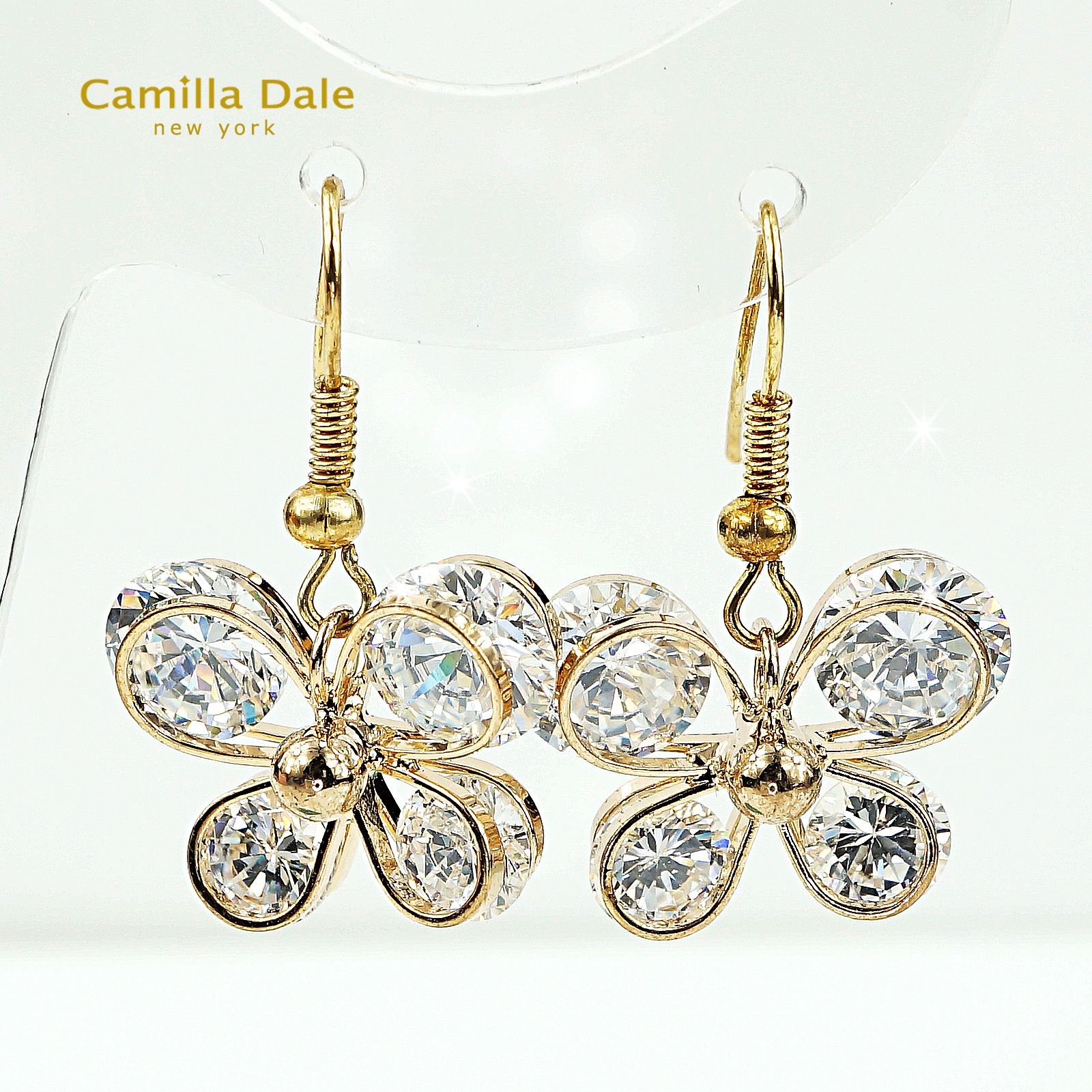 CamillaDale 花蝴蝶晶鑽耳環