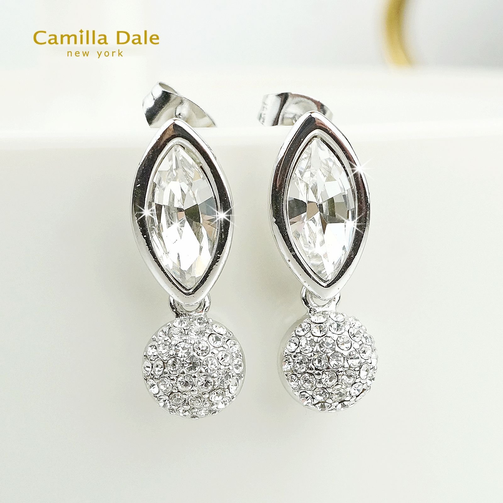 CamillaDale 馬眼石水晶耳環 耳針式