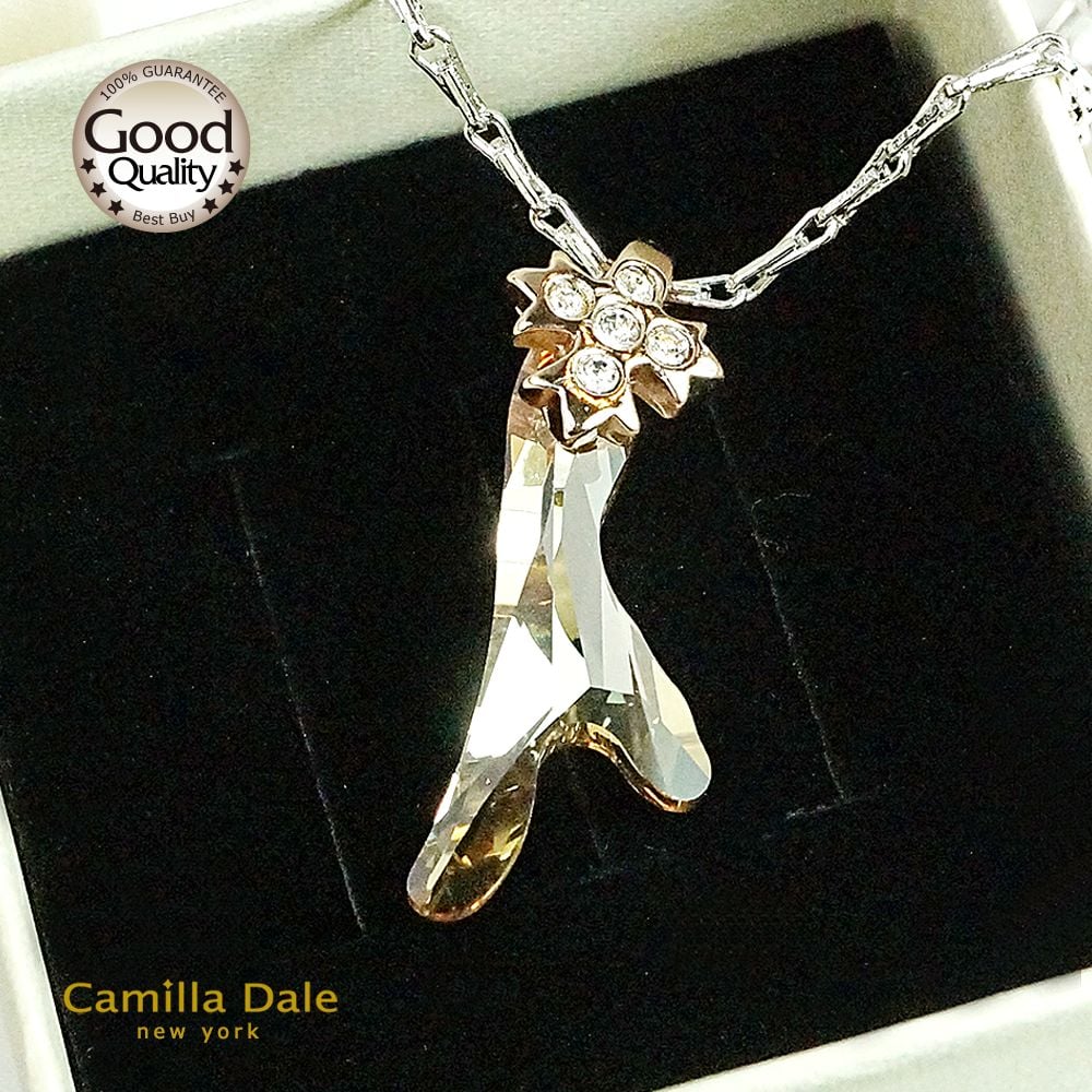 CamillaDale 許願骨水晶項鍊(燦幻金)