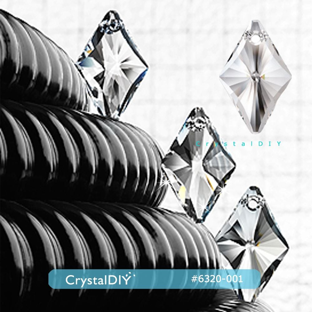 CrystalDIY奧地利SW水晶吊墜#6320菱形水晶吊墜 Crystal(001) 14mm