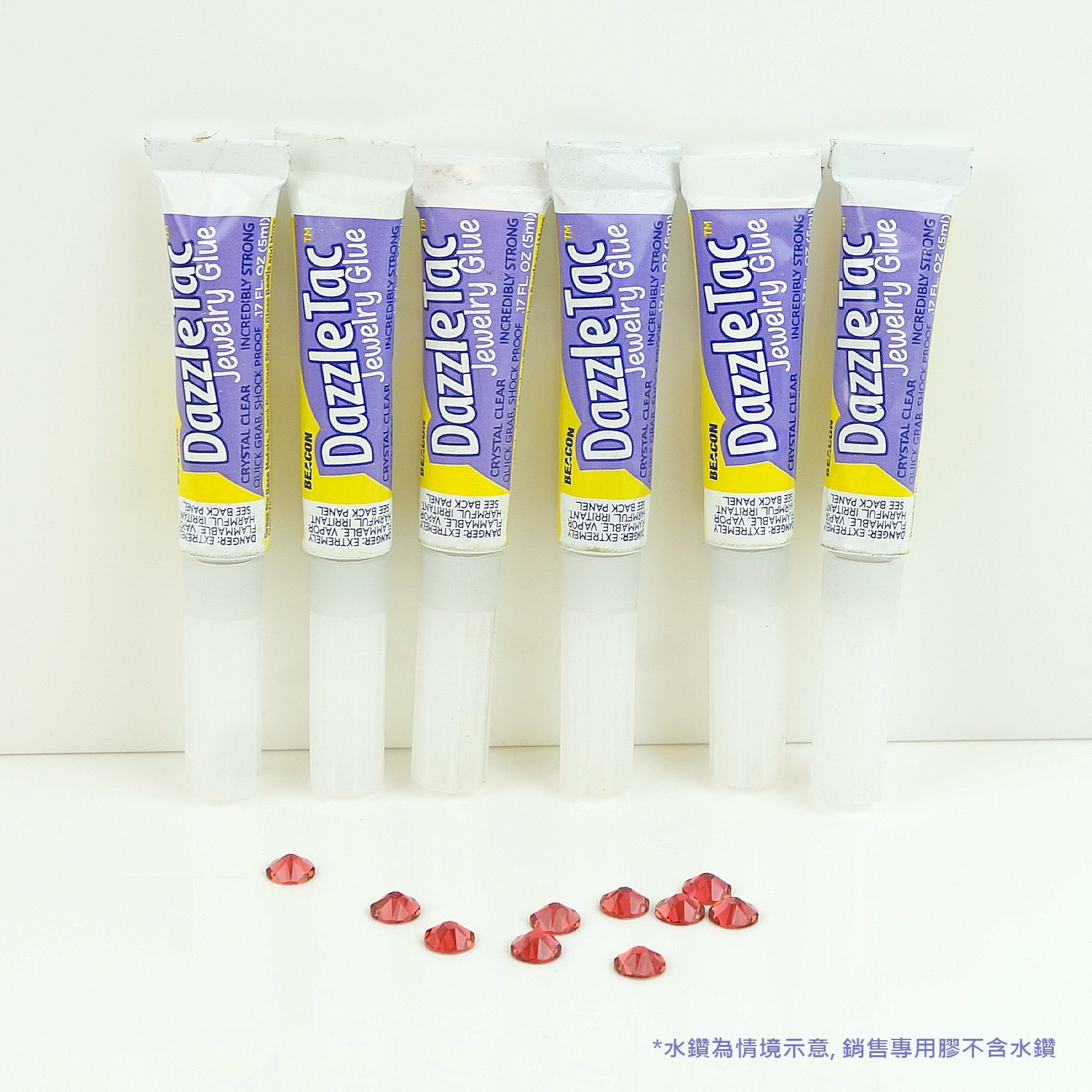 CrystalDIY美國專利膠手工藝品專用黏著劑團購組15mlx6瓶入