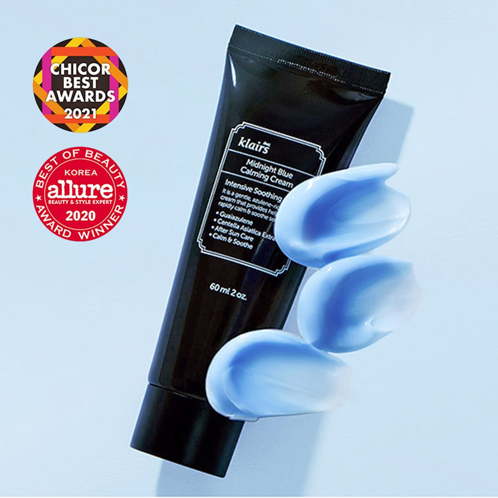 Klairs午夜藍鎮靜霜60ml midnight blue Calming Cream 低過敏舒緩霜