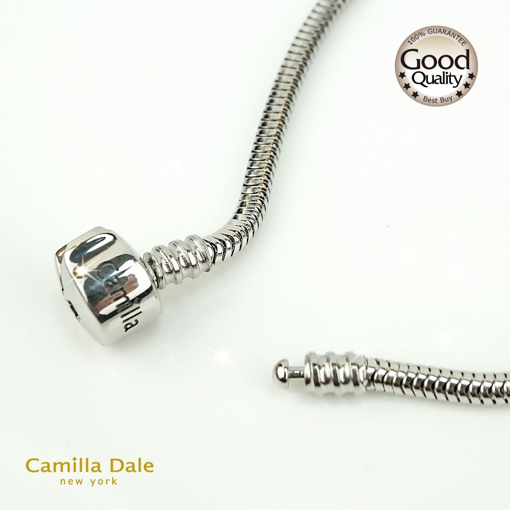 CamillaDale韓製不鏽鋼手鍊 人氣商品 手鍊適用潘朵拉串飾 不鏽鋼原色